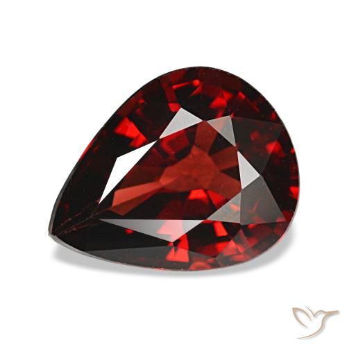 2,43 ctw natürlicher roter Almandin-Granat, Birnenform, VVS-VS