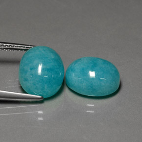  ct natürliche Grünblau Amazonit-Edelsteine, Oval Schliff, Lichtundurchlässig