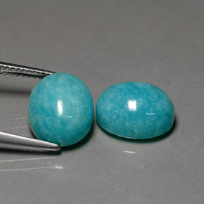  ct natürliche grün-blau Amazonit-Edelsteine, Oval Schliff, Lichtundurchlässig