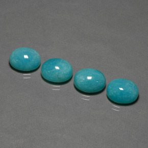  ct natürliche blauer Amazonit-Edelsteine, Oval Schliff, Lichtundurchlässig