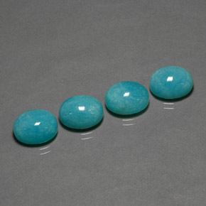  ct natürliche blauer Amazonit-Edelsteine, Oval Schliff, Lichtundurchlässig