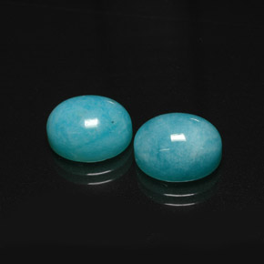  ct natürliche blauer Amazonit-Edelsteine, Oval Schliff, Lichtdurchlässig
