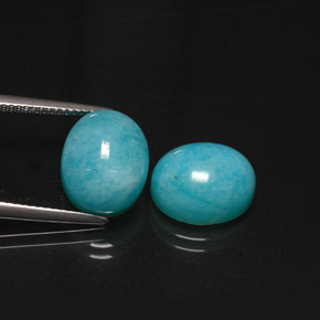  ct natürliche blauer Amazonit-Edelsteine, Oval Schliff, Lichtdurchlässig