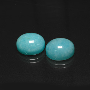  ct natürliche blauer Amazonit-Edelsteine, Oval Schliff, Lichtdurchlässig