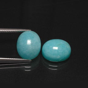  ct natürliche blauer Amazonit-Edelsteine, Oval Schliff, Lichtdurchlässig
