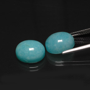  ct natürliche blauer Amazonit-Edelsteine, Oval Schliff, Lichtdurchlässig