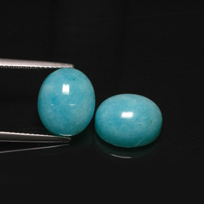  ct natürliche blauer Amazonit-Edelsteine, Oval Schliff, Lichtdurchlässig