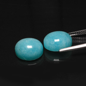  ct natürliche blauer Amazonit-Edelsteine, Oval Schliff, Lichtdurchlässig