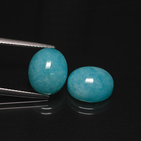  ct natürliche Grünblau Amazonit-Edelsteine, Oval Schliff, Lichtdurchlässig
