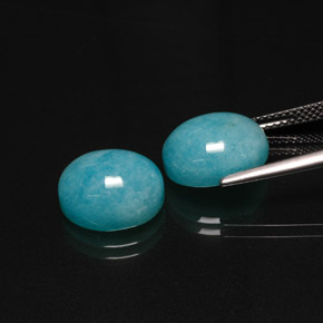  ct natürliche Grünblau Amazonit-Edelsteine, Oval Schliff, Lichtdurchlässig