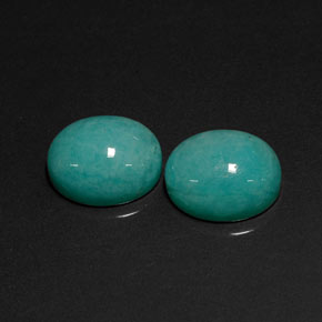  ct natürliche blauer Amazonit-Edelsteine, Oval Schliff, Lichtdurchlässig