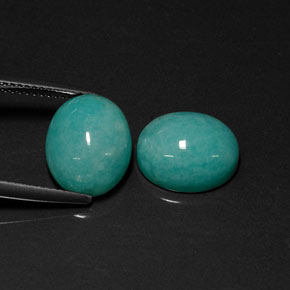  ct natürliche blauer Amazonit-Edelsteine, Oval Schliff, Lichtdurchlässig