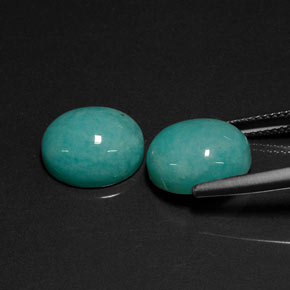  ct natürliche blauer Amazonit-Edelsteine, Oval Schliff, Lichtdurchlässig