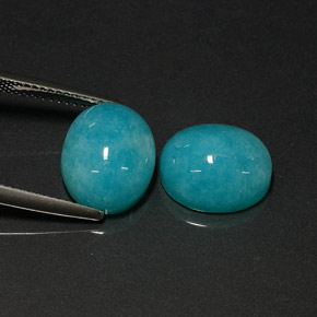  ct natürliche blauer Amazonit-Edelsteine, Oval Schliff, Lichtdurchlässig