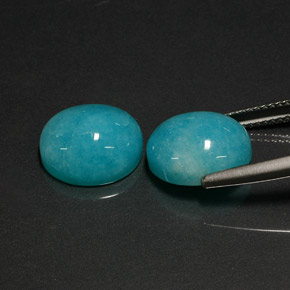  ct natürliche blauer Amazonit-Edelsteine, Oval Schliff, Lichtdurchlässig