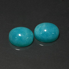  ct natürliche blauer Amazonit-Edelsteine, Oval Schliff, Lichtdurchlässig