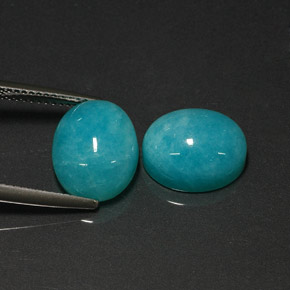  ct natürliche blauer Amazonit-Edelsteine, Oval Schliff, Lichtdurchlässig