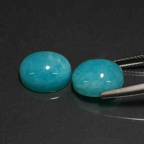  ct natürliche blauer Amazonit-Edelsteine, Oval Schliff, Lichtdurchlässig