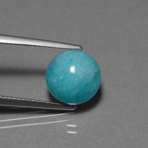 9,17 ctw natürlicher grün-blau Amazonit, Rund Schliff, Lichtundurchlässig