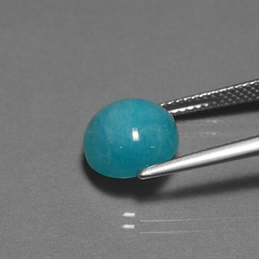 9,17 ctw natürlicher grün-blau Amazonit, Rund Schliff, Lichtundurchlässig