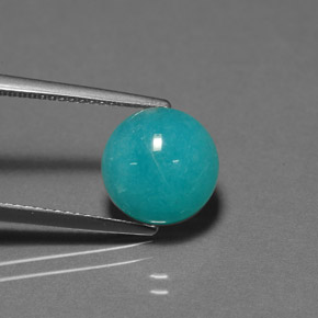 9,17 ctw natürlicher grün-blau Amazonit, Rund Schliff, Lichtundurchlässig