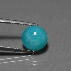 9,17 ctw natürlicher grün-blau Amazonit, Rund Schliff, Lichtundurchlässig