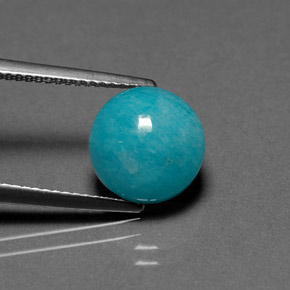 9,17 ctw natürlicher grün-blau Amazonit, Rund Schliff, Lichtundurchlässig