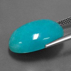 9,17 ctw natürlicher Blau-Grün Amazonit, Oval Schliff, Lichtundurchlässig