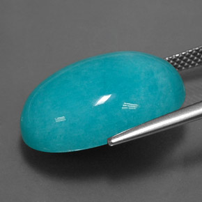 9,17 ctw natürlicher Blau-grün Amazonit, Oval Schliff, Lichtundurchlässig