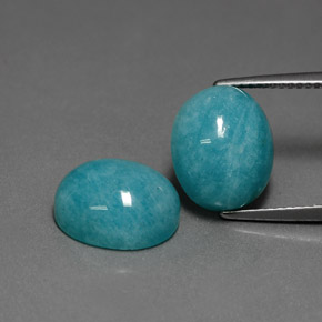  ct natürliche Blau-grün Amazonit-Edelsteine, Oval Schliff, Lichtundurchlässig