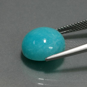 9,17 ctw natürlicher Blau-Grün Amazonit, Rund Schliff, Lichtundurchlässig