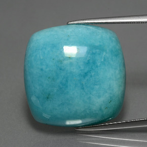 9,17 ctw natürlicher Blau-grün Amazonit, Kissenschliff, Lichtundurchlässig