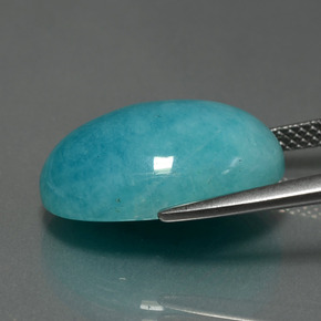 9,17 ctw natürlicher Blau-Grün Amazonit, Oval Schliff, Lichtundurchlässig