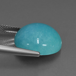 9,17 ctw natürlicher Blau-Grün Amazonit, Rund Schliff, Lichtundurchlässig