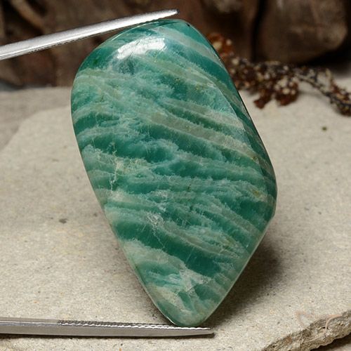 49.26ct Natürlicher Kühles Grün Amazonit, Fantasie, Lichtundurchlässig