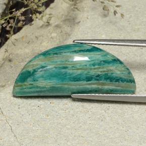 9,17 ctw natürlicher Blau-grün Amazonit, Ausgefallene Form, Lichtundurchlässig