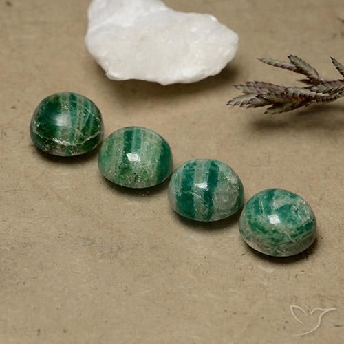 8.64 ct natürliche Kühles Grün Amazonit-Edelsteine, Runden, Lichtundurchlässig
