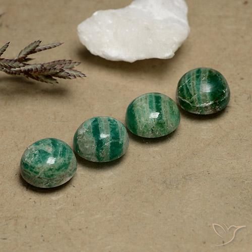 8.64 ct natürliche Kühles Grün Amazonit-Edelsteine, Runden, Lichtundurchlässig
