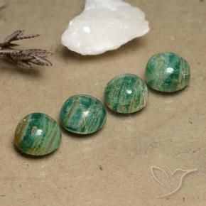 9.46 ct natürliche Kieferngrün Amazonit-Edelsteine, Runden, Lichtundurchlässig