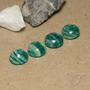 9.50 ct natürliche Mittelgrün Amazonit-Edelsteine, Runden, Lichtundurchlässig