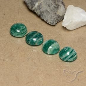 9.50 ct natürliche Mittelgrün Amazonit-Edelsteine, Runden, Lichtundurchlässig