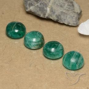 11.91 ct natürliche Kühles Grün Amazonit-Edelsteine, Runden, Lichtundurchlässig