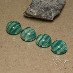 12.56 ct natürliche Mittelgrün Amazonit-Edelsteine, Runden, Lichtundurchlässig