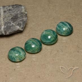 11.36 ct natürliche Kieferngrün Amazonit-Edelsteine, Runden, Lichtundurchlässig