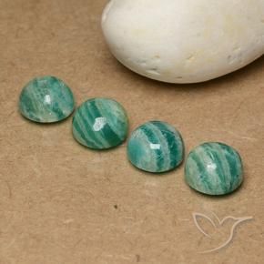 9.43 ct natürliche Kühles Grün Amazonit-Edelsteine, Runden, Lichtundurchlässig