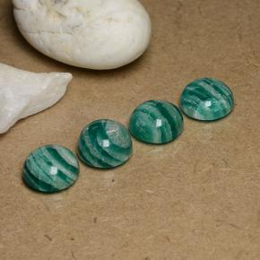 13,99 ct natürliche grüner Amazonit-Edelsteine, Rundschliff, Lichtundurchlässig