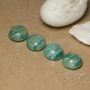 14.80 ct natürliche Mittelgrün Amazonit-Edelsteine, Runden, Lichtundurchlässig