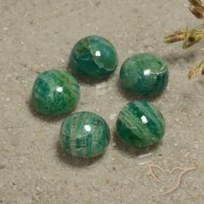 16.14 ct natürliche Cooles Kieferngrün Amazonit-Edelsteine, Runden, Lichtundurchlässig