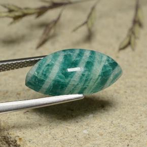 9,17 ctw natürlicher Blau-Grün Amazonit, Marquise, Lichtundurchlässig