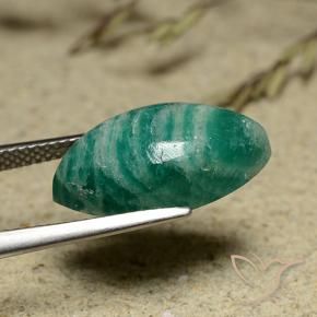 9,17 ctw natürlicher Mittel-Dunkelgrün Amazonit, Marquise, Lichtundurchlässig